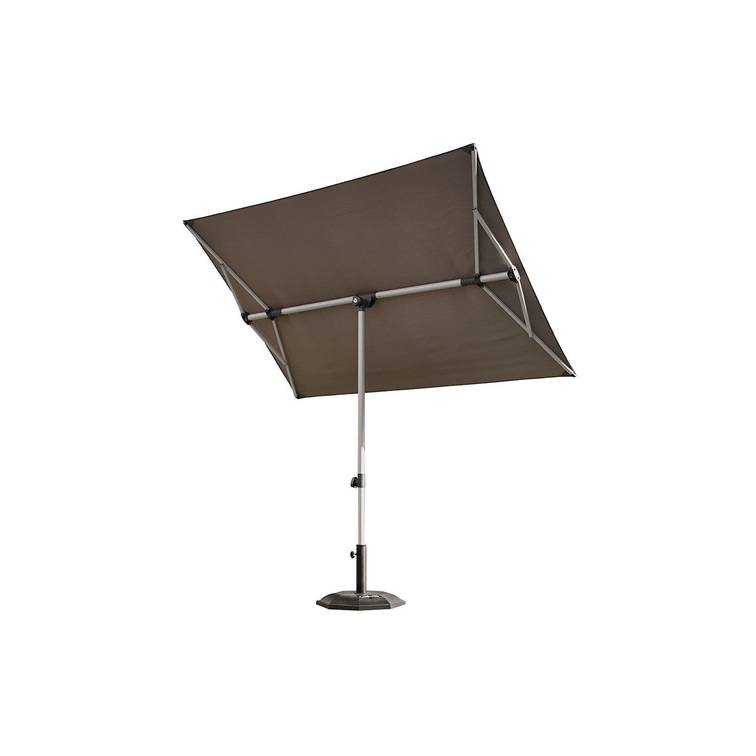 Faltbarer Sonnenschirm für Balkone , grau